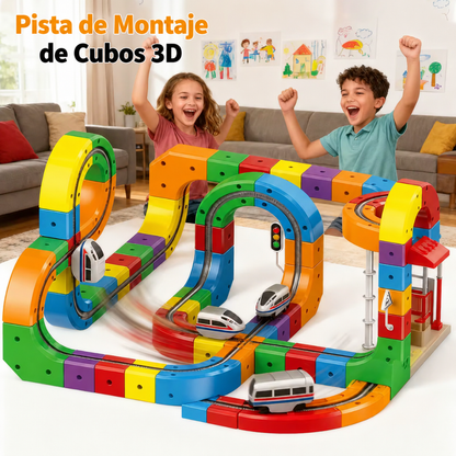 Juego de vías de tren magnético eléctrico