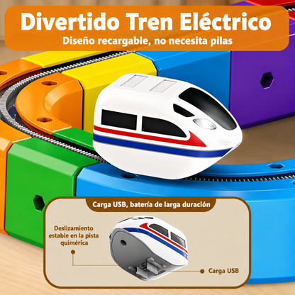 Juego de vías de tren magnético eléctrico